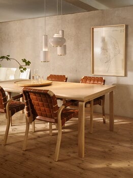 Artek Aalto table 83, wild birch, decoration image