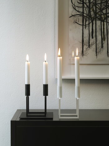 by Lassen Line candleholder, black