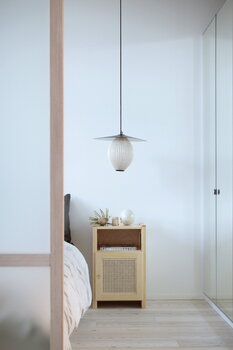 Lundia Classic nightstand with door, pine - rattan