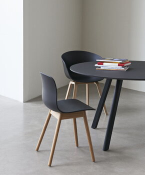 HAY CPH25 2.0 table, 140 cm, black laminate - black linoleum