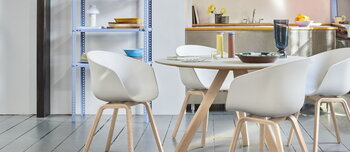 HAY CPH20 2.0 table, 120 cm, lacquered oak - white laminate, decoration image