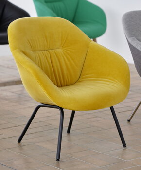 HAY About A Lounge Chair AAL87 Soft, noir - Lola jaune