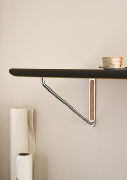 Carl Hansen & Søn AB019 työpöytä, 120 x 60 cm, öljytty tammi - musta laminaatti - teräs, sisustuskuva