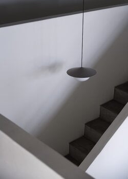AGO Alley pendant, integrated LED, large, charcoal