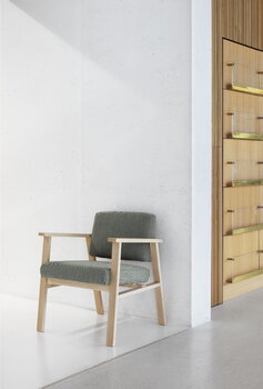 Nikari Archetyp Lobby Chair, Esche - grün, Steelcut Trio 916, dekorationsbild