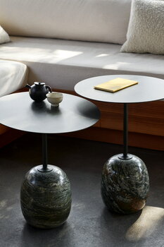 &Tradition Lato LN8 coffee table, deep green - Verde Alpi marble