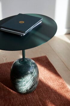 &Tradition Lato LN9 coffee table, deep green - Verde Alpi marble