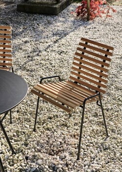 &Tradition Table de terrasse RFH RD6, 97 cm, noir - stratifié noir