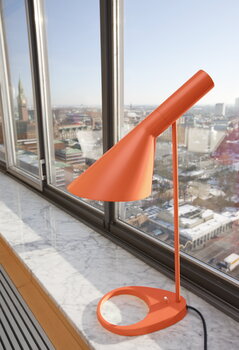 Louis Poulsen AJ table lamp, electric orange