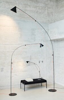Midgard AYNO XL floor lamp, 3000K, black - orange