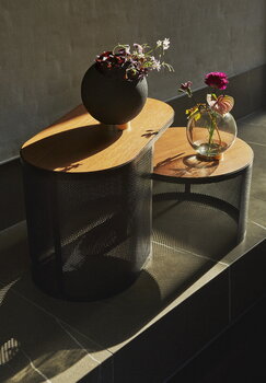 AYTM Globe vas, medium, bärnsten - guld