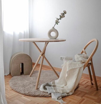 Eberhart Furniture Aldric Esstisch, 80 cm, Eiche hell
