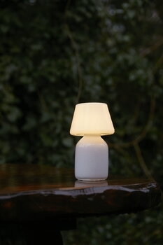 HAY Lampe de table Apollo Portable, blanc