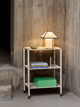 HAY Carrello Arcs, alto, bianco guscio d’uovo, immagine decorativa