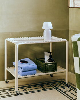 HAY Carrello Arcs, basso, bianco guscio d’uovo, immagine decorativa