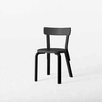 Artek Aalto chair 69, all black