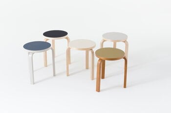 Artek Aalto stool 60, white laminate