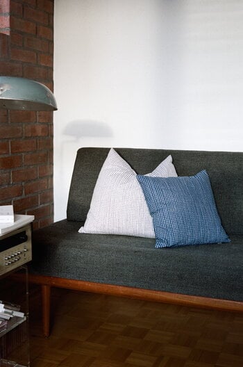 Artek Rivi cushion cover, 40 x 40 cm, blue - white