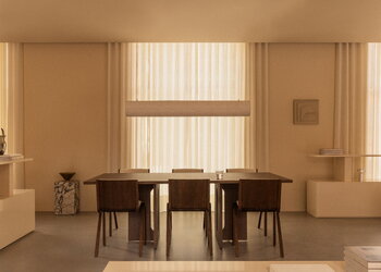 Audo Copenhagen Hashira Linear riippuvalaisin, raakapellava, sisustuskuva