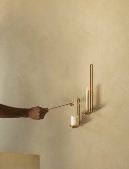 Audo Copenhagen Clip wall candle holder, 20 cm, brass