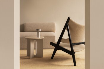 Audo Copenhagen Knitting Chair nojatuoli, musta tammi - Barnum Boucle 24, sisustuskuva