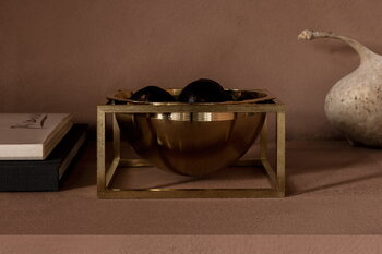 Audo Copenhagen Kubus Centrepiece bowl, small, gold-plated