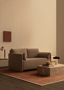 Audo Copenhagen Tappeto Duomo, 270 x 270 cm, rosso terracotta, immagine decorativa