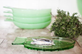 Serax Fish & Fish tarjoiluastia, 23 x 10 cm, vihreä
