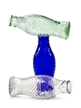 Serax Fish & Fish flaska, koboltblå
