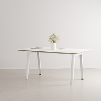 TIPTOE Tavolo New Modern 160 x 95 cm, laminato bianco - bianco