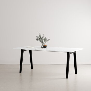 TIPTOE Table New Modern 190 x 95 cm, plastique recyclé - noir graphite