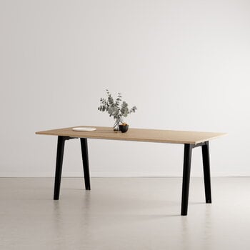 TIPTOE New Modern Tisch, 190 x 95 cm, Eiche - Graphitschwarz