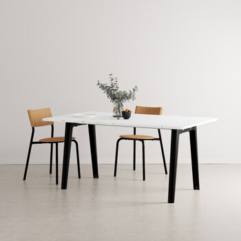 TIPTOE Table New Modern 160 x 95 cm, plastique recyclé - noir graphite