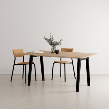 TIPTOE New Modern Tisch, 160 × 95 cm, Eiche - Graphitschwarz