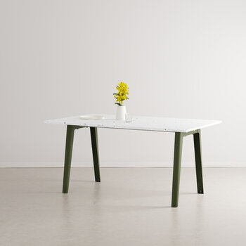 TIPTOE New Modern bord 160 x 95 cm, återvunnen plast - rosmaringrön