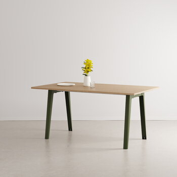 TIPTOE New Modern table 160 x 95 cm, oak - rosemary green