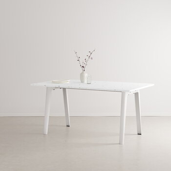TIPTOE New Modern Tisch, 160 × 95 cm, recycelter Kunststoff - Weiß