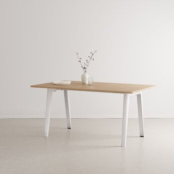 TIPTOE New Modern Tisch, 160 × 95 cm, Eiche - Wolkenweiß
