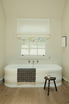 Baina Tappetino da bagno Saroma, 50 x 80 cm, sabbia - nero, immagine decorativa