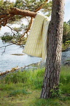 Røros Tweed Bislett throw 200 x 135 cm, lemon tart