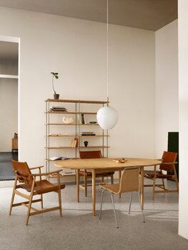 Carl Hansen & Søn BM0121 ruokapöytä, 120 cm, öljytty tammi, sisustuskuva