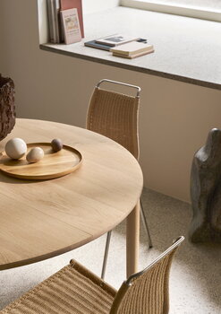 Carl Hansen & Søn Sedia PK1, acciaio inox - filo di carta naturale, immagine decorativa