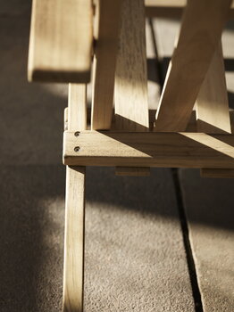 Carl Hansen & Søn Sedia a sdraio BM5568 con cuscino, teak - Heritage Papyrus 18006, immagine decorativa