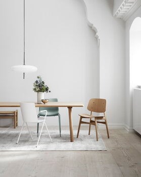 Fredericia Søborg chair 3050, wood base, lacquered oak