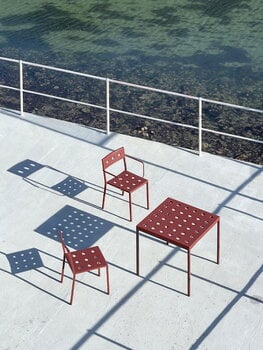 HAY Balcony lågt bord, 50 x 51,5 cm, järnröd