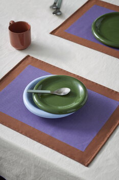 HAY Barro plate, set of 2, 18 cm, dark blue