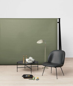 GUBI TS soffbord, 80 cm, svart - svart marmor