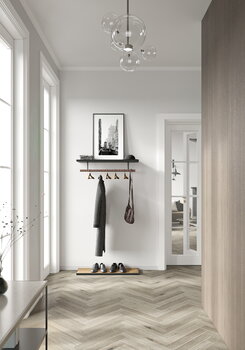 Asplund Belle Garderobe, 120 cm, Graphitgrau