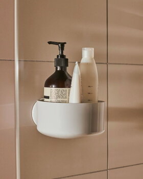 Alessi Birillo shower-bathroom caddy with suction, decoration image