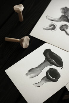 Teemu Järvi Illustrations Wild Mushroom set med miniposters, 4 st